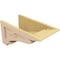Ekena Millwork 11"W x 22"D x 11"H Wide Mayflower Rough Cedar Woodgrain TimberThane Corbel, Primed Tan CORUR11X22X11MAYRCPR - alternate 5